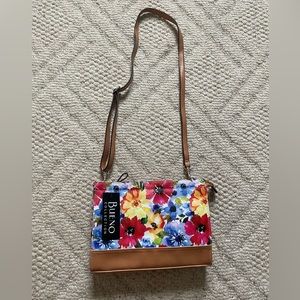 Bueno Floral Shoulder/Crossbody Bag. Brand New w/Tag. Watercolor Flower Design